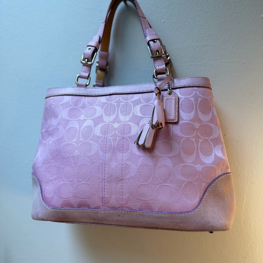 Coach Pink Signature Tote Bag No PM deals